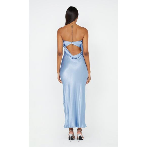 Bec & Bridge Moondance Strapless Maxi Dress - 6 Au (2 Us) -  Powder Blue - Picture 2 of 4